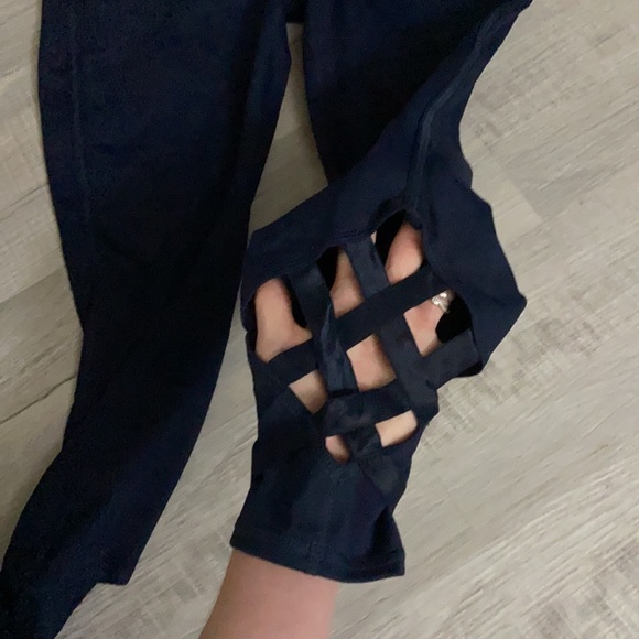 Active Life Navy Blue Leggings “spandex” - Picture 2 of 2